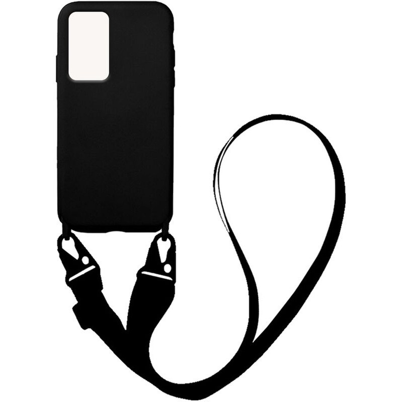 Θήκη Xiaomi Redmi Note 11 Pro 4G/Redmi Note 11 Pro 5G/Redmi Note 12 Pro 4G - Sonique Carryhang Liquid Silicone Strap - Μαύρο