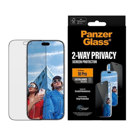 Προστατευτικό οθόνης Apple iPhone 18 Pro - PanzerGlass 2-Way Privacy Ultra-Wide Fit w. EasyAligner image 5
