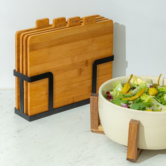 ESTIA 01-26707 Σετ Ξύλα Κοπής με Βάση Καφέ image 4