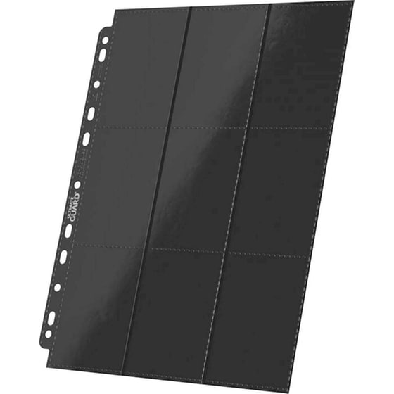 Ultimate Guard 18-pocket Pages Side-loading Black (10 Pack) image 1