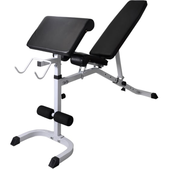 Σετ Ρυθμιζόμενος Πάγκος Γυμναστικής VidaXL 150x45cm - Μαύρος image 3