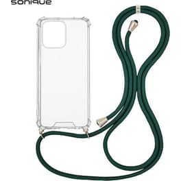 Θήκη Xiaomi  Redmi Note 10 Pro - Sonique Armor Με Κορδόνι Πράσινο Σκούρο - Clear