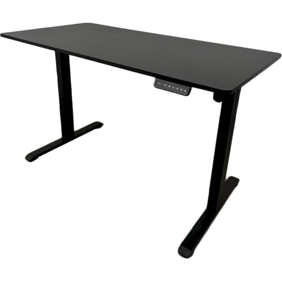 Γραφείο Επαγγελματικό Ηλεκτρικό Lamtech από Μορισοναδία & Ατσάλι 120x60x70-113cm - Μαύρο image 3