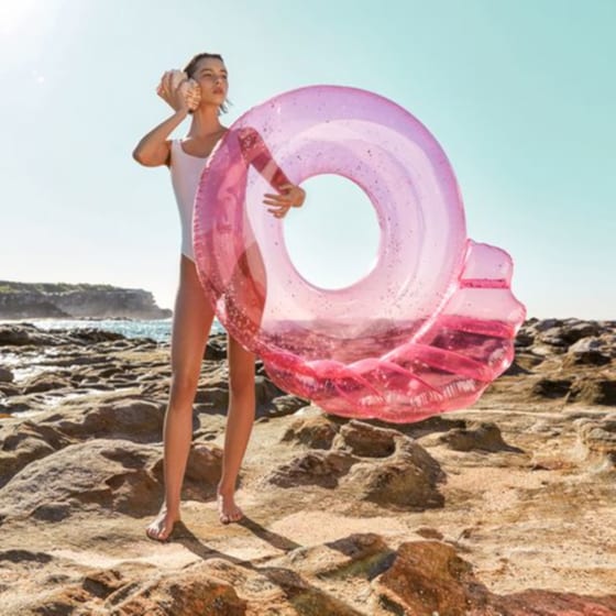 Φουσκωτό Παιχνίδι Θαλάσσης SunnyLife Κοχύλι 115 cm - Ροζ image 6