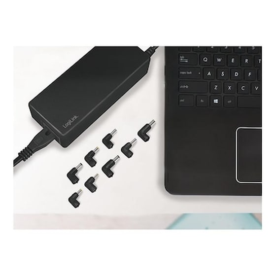 Φορτιστής Laptop Universal - Logilink PA0215 Compact 20V/4.9A 90W - Black image 0