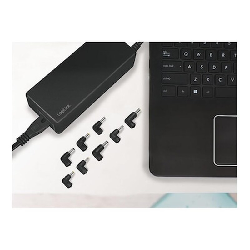 Φορτιστής Laptop Universal - Logilink PA0215 Compact 20V/4.9A 90W - Black