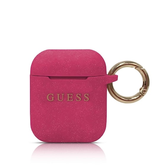 Θήκη Σιλικόνης Guess Silicone Cover Για Apple Airpods - Φούξια image 0
