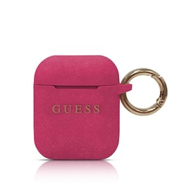 Θήκη Σιλικόνης Guess Silicone Cover Για Apple Airpods - Φούξια