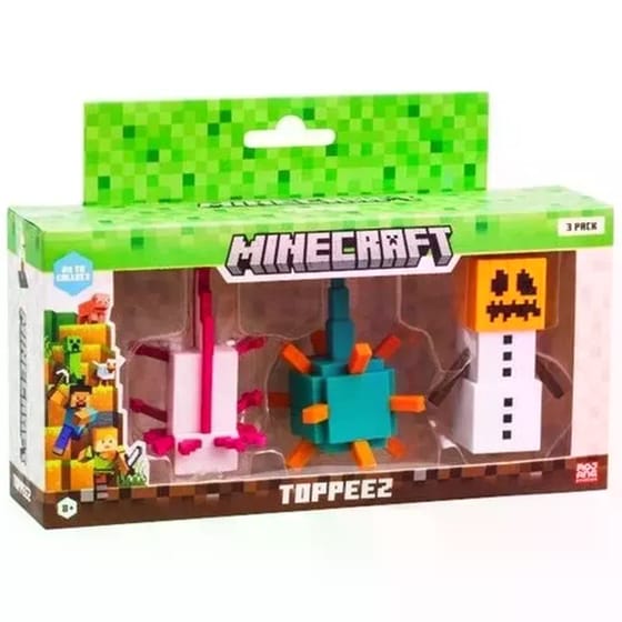 Minecraft Φιγούρες 3D Toppeez (6cm) 3 Τμχ - Τυχαία Επιλογή Σχεδίου image 2
