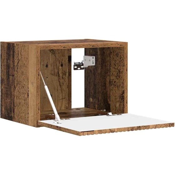 Έπιπλο Τηλεόρασης VidaXL Επιτοίχιο 2 τμχ 39 x 31 x 29,5 cm - Παλαιωμένο Ξύλο image 4
