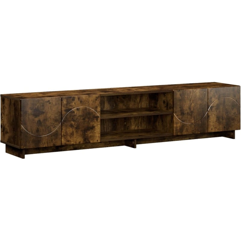 Βάση Τηλεόρασης VidaXL 179.5x34.5x40 cm - Καπνισμένο Ξύλο Δρυός