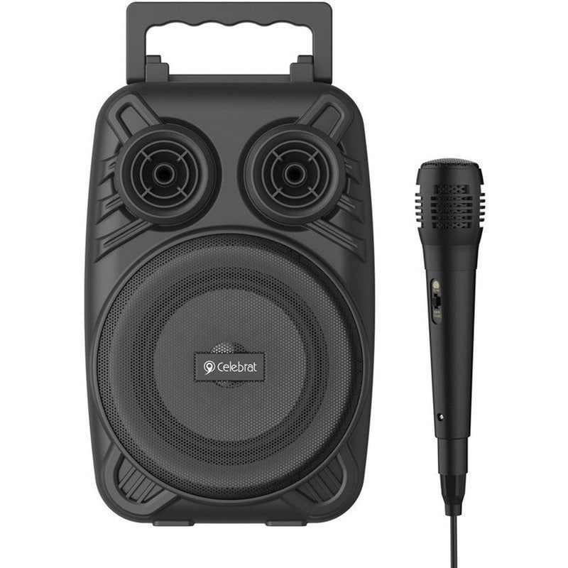 CELEBRAT Karaoke Celebrat Os-07 Με Μικρόφωνο, 5w, 1200mah, Bluetooth, Μαύρο