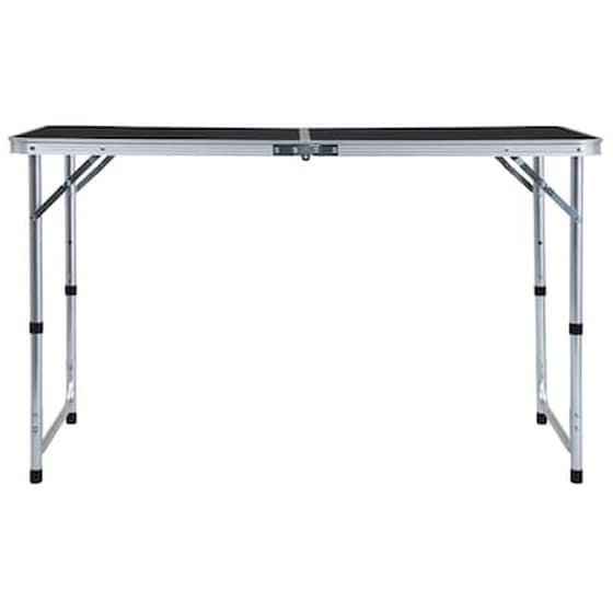 Vidaxl Τραπέζι Κάμπινγκ Πτυσσόμενο Γκρι 120 X 60 Εκ. Αλουμινίου image 3