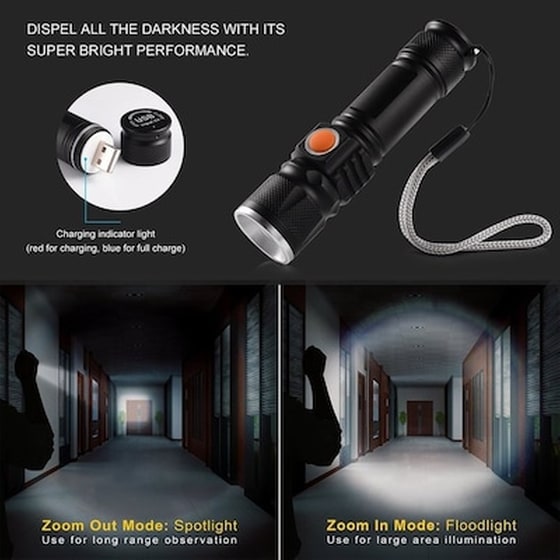 Cree Φακός Επαναφορτιζόμενος Led 500lm Bl-515 image 3