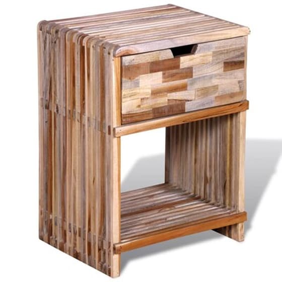 Κομοδίνο Vidaxl Από Ανακυκλωμένο Ξύλο Teak 38x31x51 cm - Καφέ image 5