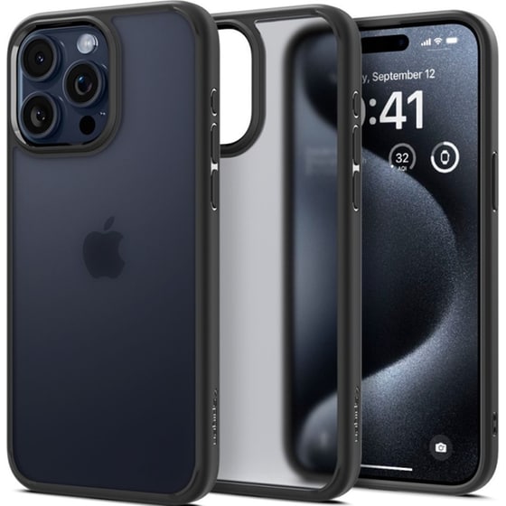 Θήκη Apple iPhone 15 Pro Max - Spigen Ultra Hybrid - Frost Black image 0