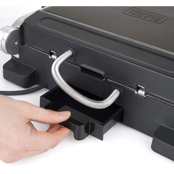 Τοστιέρα Γκριλιέρα BLACK & DECKER BXGR2000E με Αποσπώμενες Πλάκες 2000W Μαύρη image 4
