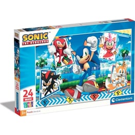 Παιδικό Παζλ Clementoni Maxi Super Color Sonic the Hedgehog (24 Κομμάτια)
