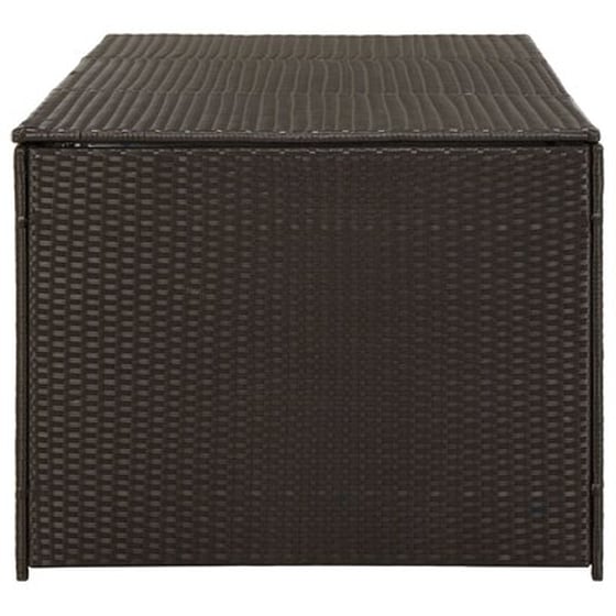 Vidaxl Κουτί Αποθήκευσης Κήπου Καφέ 180x90x75 Εκ. Από Συνθετικό Ρατάν image 5
