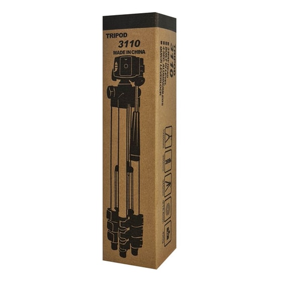 Τρίποδο Φωτογράφισης St5b, Πτυσσόμενο, 33-106cm, Μαύρο/ασημί image 4