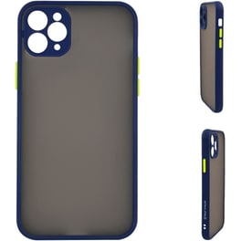 Θήκη Apple iPhone 11 Pro Max - Sonique Color Button Bumper - Μπλε
