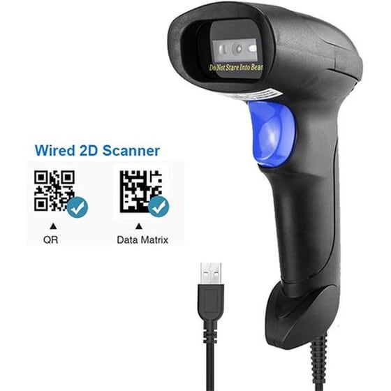 NETUM Scanner Χειρός Ενσύρματο Ανάγνωση 2D και QR Barcodes image 1
