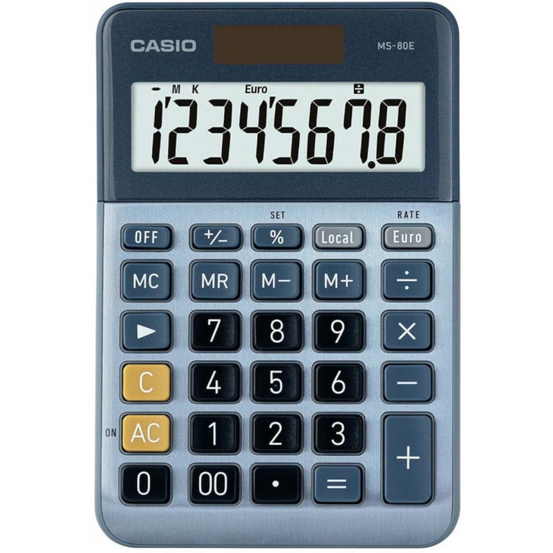 Αριθμομηχανή Casio MS-80E 8 Ψηφίων (Ms-80E)(Casms80E)