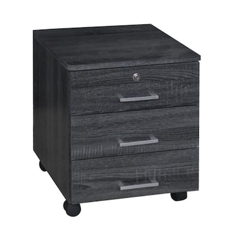 HOMEMARKT Συρταριέρα Γραφείου Hm2282 01 Σε Μαύρο Χρώμα