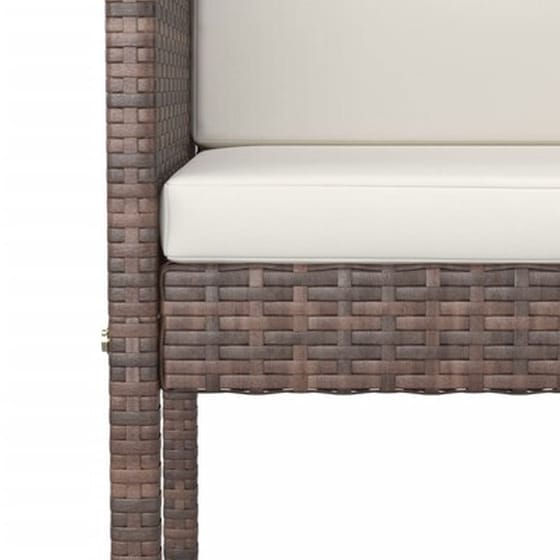 Σετ Επίπλων Μπαρ Κήπου Vidaxl 5 Τμχ  Με Μαξιλάρια Από Συνθετικό Ρατάν image 5