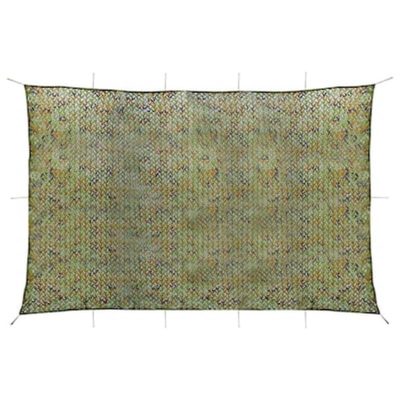 Vidaxl Δίχτυ Σκίασης Παραλλαγής Πράσινο 5 X 6 Μ. Με Σάκο Αποθήκευσης