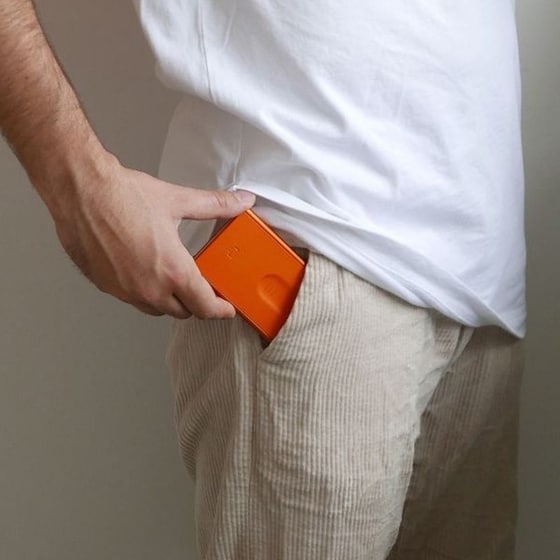 Ανδρικό Πορτοφόλι Καρτών Ogon Designs Slider Πορτοκαλί image 3