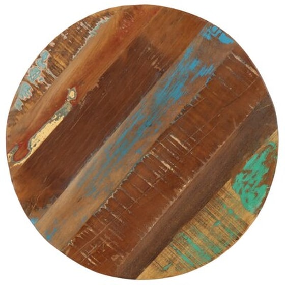 Βοηθητικό Τραπεζάκι VidaXL από Μασίφ Ανακυκλωμένο Ξύλο και Χυτοσίδηρο 45x(45-62)cm - Πολύχρωμο image 3