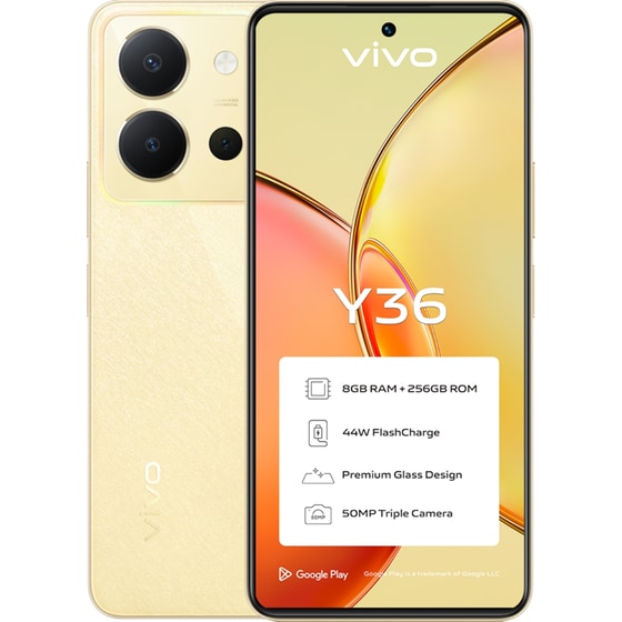 Vivo Y36 256GB - Vibrant Gold image 0