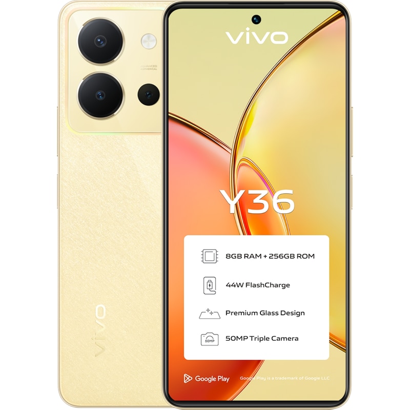 Vivo Y36 256GB - Vibrant Gold
