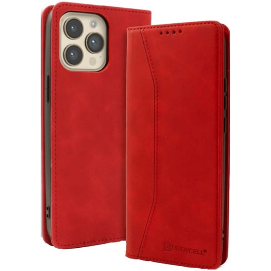 Θήκη Apple iPhone 15 Pro Max - Bodycell Πορτοφόλι - Red image 0