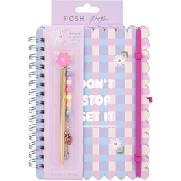 Σημειωματάριο Posh+Pop Σπιράλ με Στυλο Flowers