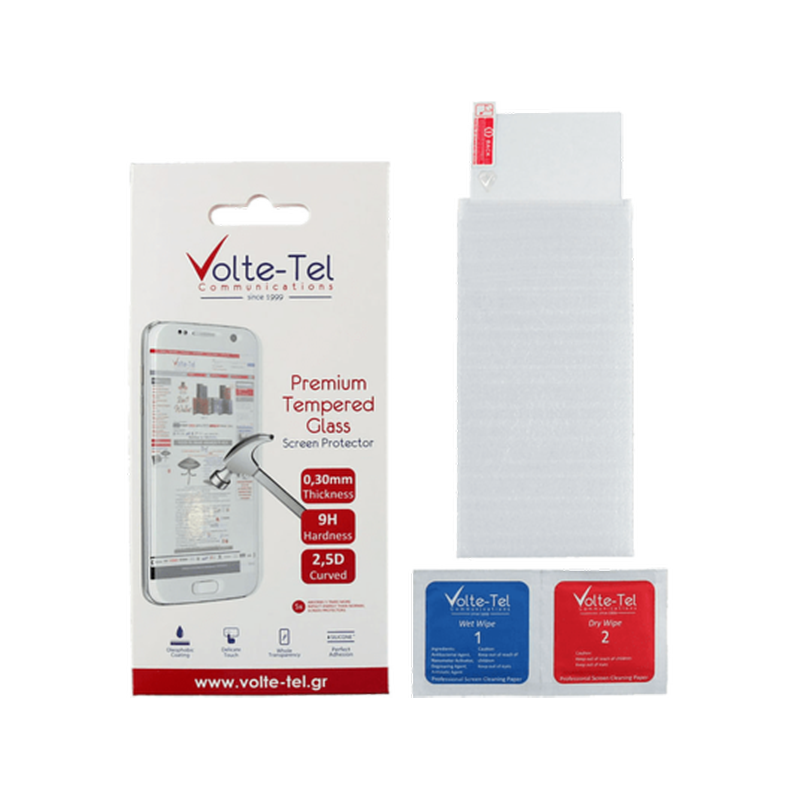 Προστατευτικό οθόνης Alcatel U5 - Volte-tel Tempered Glass 9H 0.3mm 2.5D Full Glue