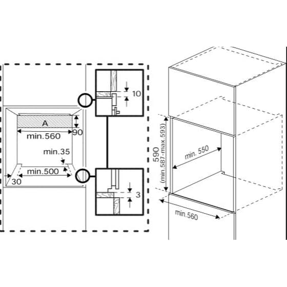 BEKO BBIM18302BCSE 72 Lt Μαύρο Εντοιχιζόμενος Φούρνος Άνω Πάγκου image 4