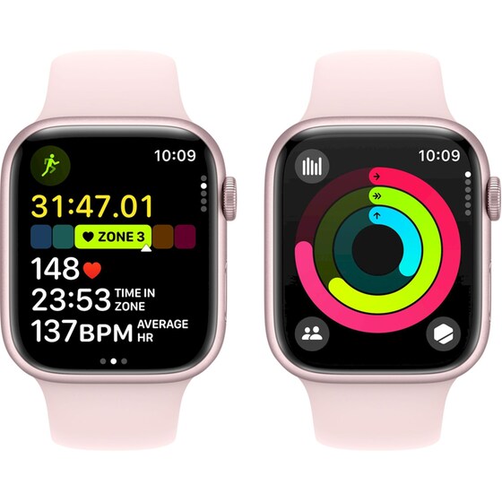 Apple Watch Series 9 Aluminium Pink GPS 45mm - Pink Medium/Large image 7