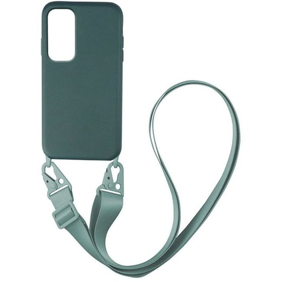 Θήκη Samsung Galaxy S20 FE 4G/Galaxy S20 FE 5G - Sonique Carryhang Liquid Silicone Strap - Πράσινο image 0