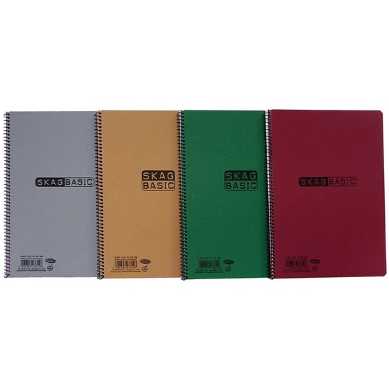 Τετράδιο Σπιράλ SKAG Β5 5 Θεμάτων Basic 80 Φύλλων (1 Τεμάχιο) image 0