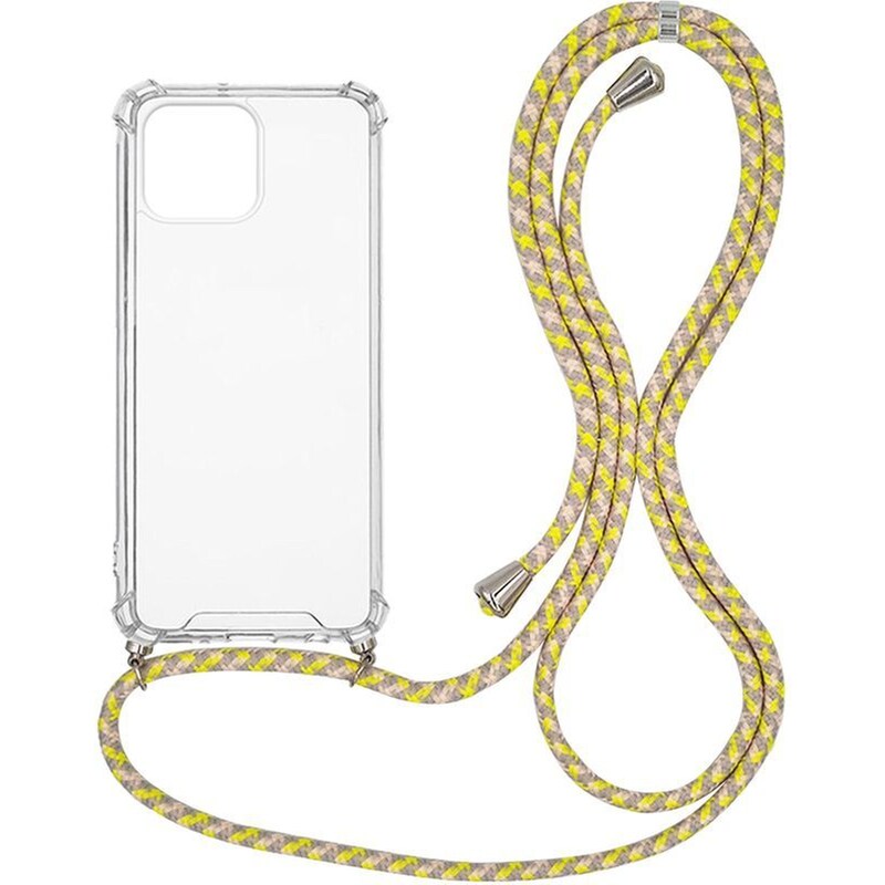 Θήκη Apple iPhone 13 Pro Max - Sonique με Κορδόνι Armor Clear - Κίτρινο