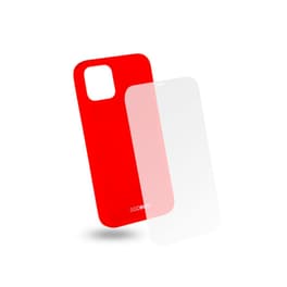 Θήκη & Προστασία οθόνης Apple iPhone 12 Pro Max - Egoboo Tempered Glass + Case Rubber TPU - Coral