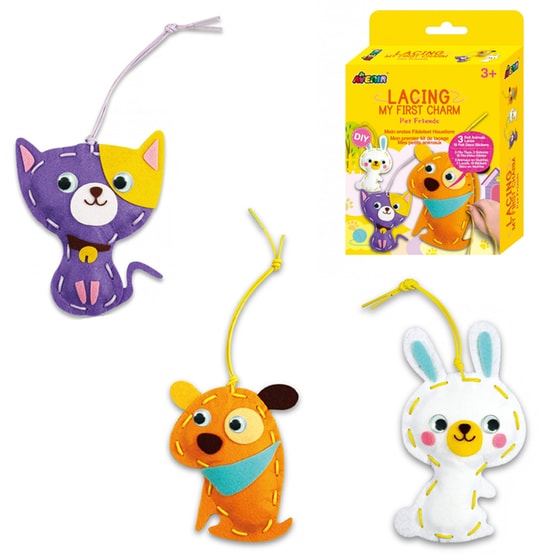 Παιδικό Σετ Ραπτικής Κούκλες Diy Avenir Lacing Pet Friends image 0