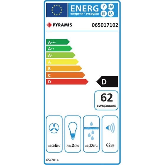PYRAMIS 065017102 60 cm Λευκό Απορροφητήρας Συρόμενος image 2