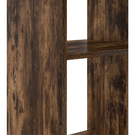 Γραφείο VidaXL από Επεξεργασμένο Ξύλο 142x102x73 cm - Καπνιστή Δρυς image 6