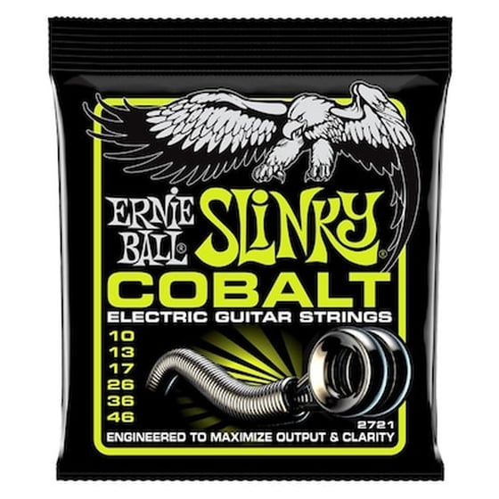 Σετ 6 Χορδές Ηλεκτρικής Κιθάρας Ernie Ball Slinky Cobalt 010-046 image 0