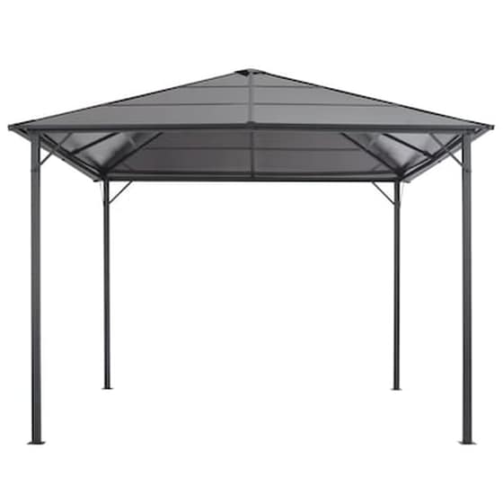 Κιόσκι Vidaxl Αλουμίνιο 3x3m - Μαύρο image 2
