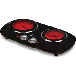 IQ KC-1243 2100 W Μαύρο Διπλή Κεραμική Επιτραπέζια Εστία