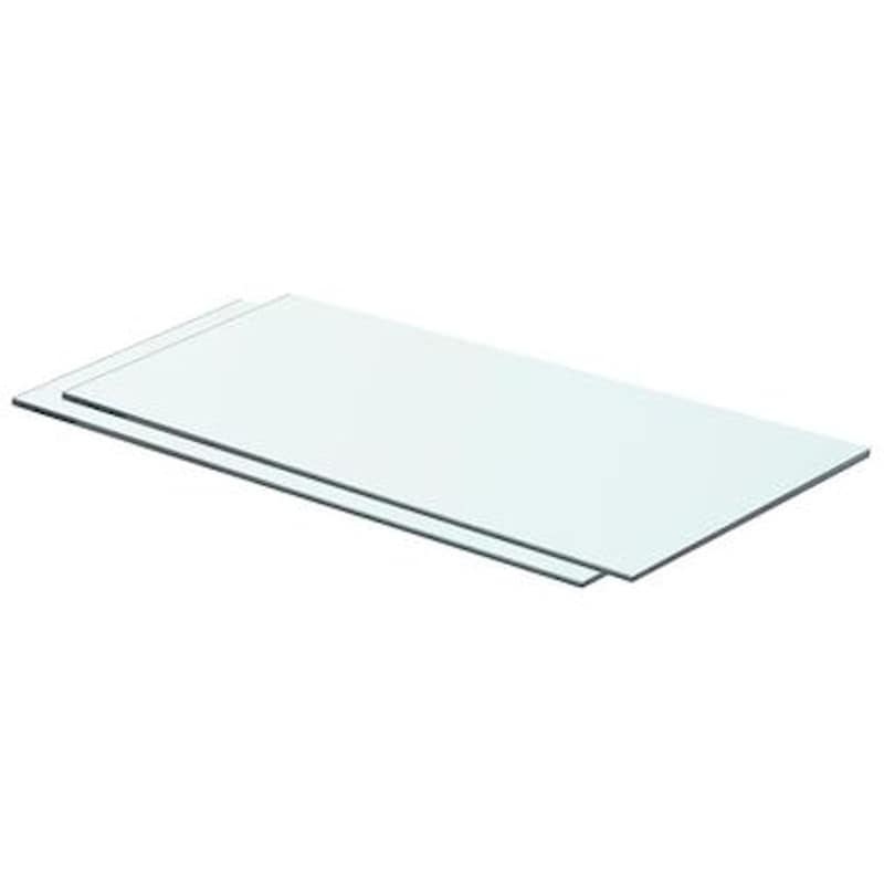 VIDAXL Ράφια Τοίχου VidaXL Πάνελ από Γυαλί 60x25 cm 2 Tμχ - Διάφανο